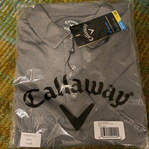 Callaway Cooling Opti-Dri UPF 50 Men’s Golf Polo Shirt in Grey